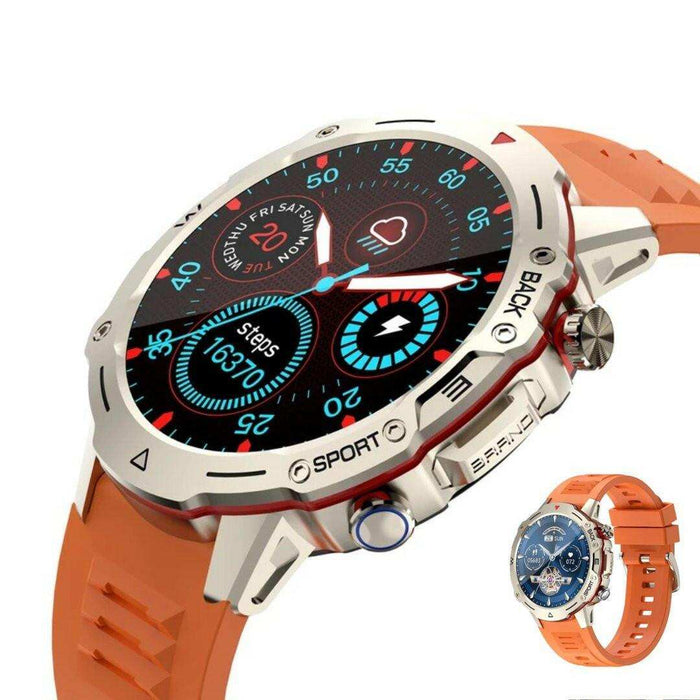 TUTT H9 Men Outdoor Sport Smart Watch with Speaker Activity Fitness Tracker SmartWatch Health Stress & Sleep Monitoring | 128 Memory | AI Voice IP67 GPS Exercise - TUTT