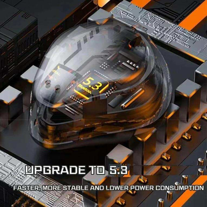TUTT H9 TWS Wireless Metal Zinc Alloy Gaming Headset with Mic Bt5.3 | Thermometer | Large Battery Capacity Headphone ENC Noise Cancellation Gaming Earbuds 45MS Low Latency Earphone - TUTT