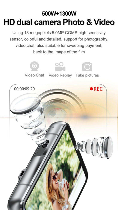 TUTT iS9 4G Smart Watch Phone Android 2.8” AMOLED IPS Screen 5+13 MP Dual Camera 4GB+64GB Quad-Core CPU, IP67 Waterproof, 4G/LTE Call, GPS, WiFi, Sports Fitness, Health Tracker - TUTT