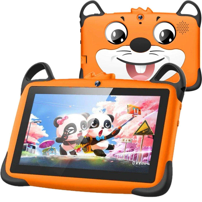 TUTT K7 Drop-Resistant Eva Case Shell HD 7” Kid’s Learning Educational Tablet 8GB Memory (Extendable) Android Dual Camera Parental Control Kid Tablet - TUTT