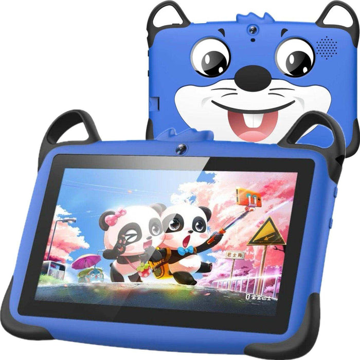 TUTT K7 Drop-Resistant Eva Case Shell HD 7” Kid’s Learning Educational Tablet 8GB Memory (Extendable) Android Dual Camera Parental Control Kid Tablet - TUTT