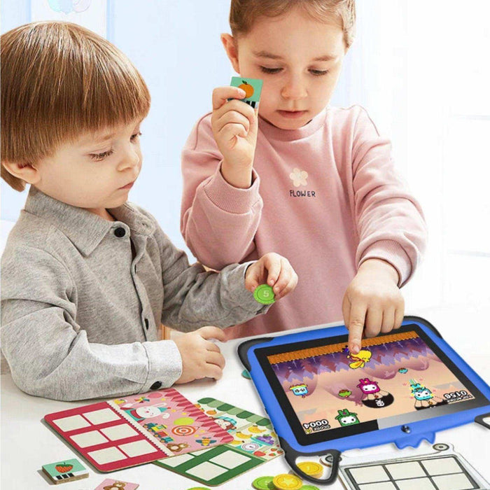 TUTT K7 Drop-Resistant Eva Case Shell HD 7” Kid’s Learning Educational Tablet 8GB Memory (Extendable) Android Dual Camera Parental Control Kid Tablet - TUTT