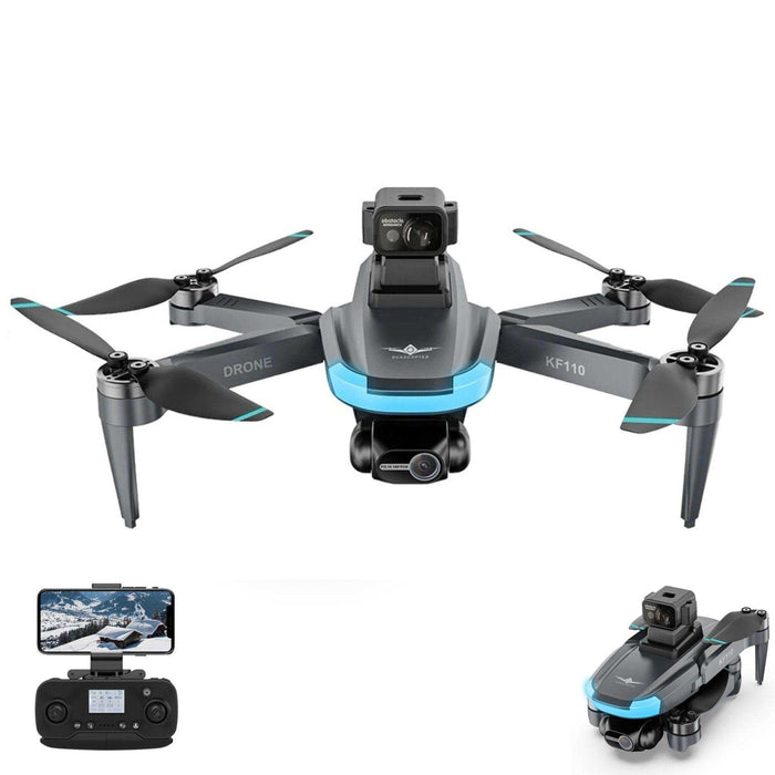 TUTT KF110 Professional 5G MINI Drone Dual 4K Cameras Optical Flow Mechanical + EIS Stabilization 226g Brushless Motor Laser Obstacle Avoidance Follow/Orbit/Waypoint Modes 2* Batteries - TUTT