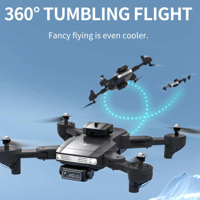 TUTT KF617 Mini Drone 4K Dual Camera Drone Infrared Obstacle Avoidance Optical Flow Foldable Quadcopter Height Hold Follow, Orbit, Waypoint Modes 2* Batteries - TUTT