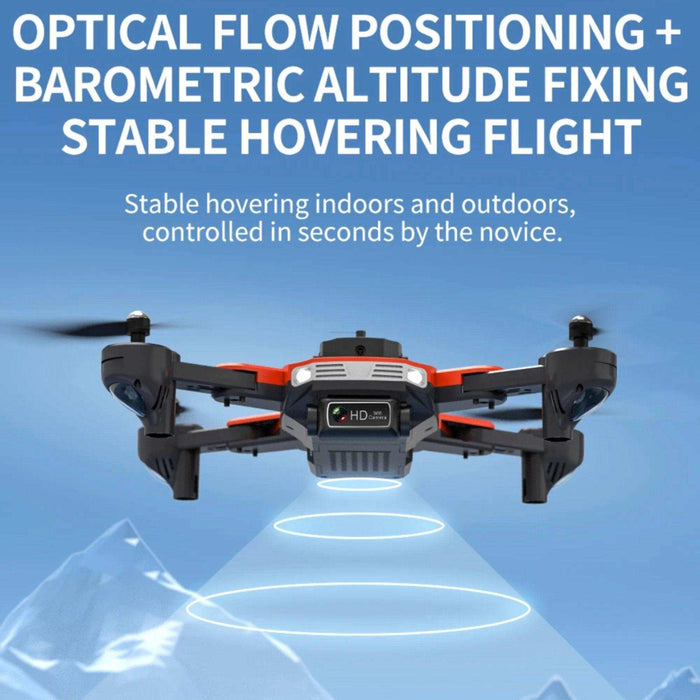 TUTT KF617 Mini Drone 4K Dual Camera Drone Infrared Obstacle Avoidance Optical Flow Foldable Quadcopter Height Hold Follow, Orbit, Waypoint Modes 2* Batteries - TUTT