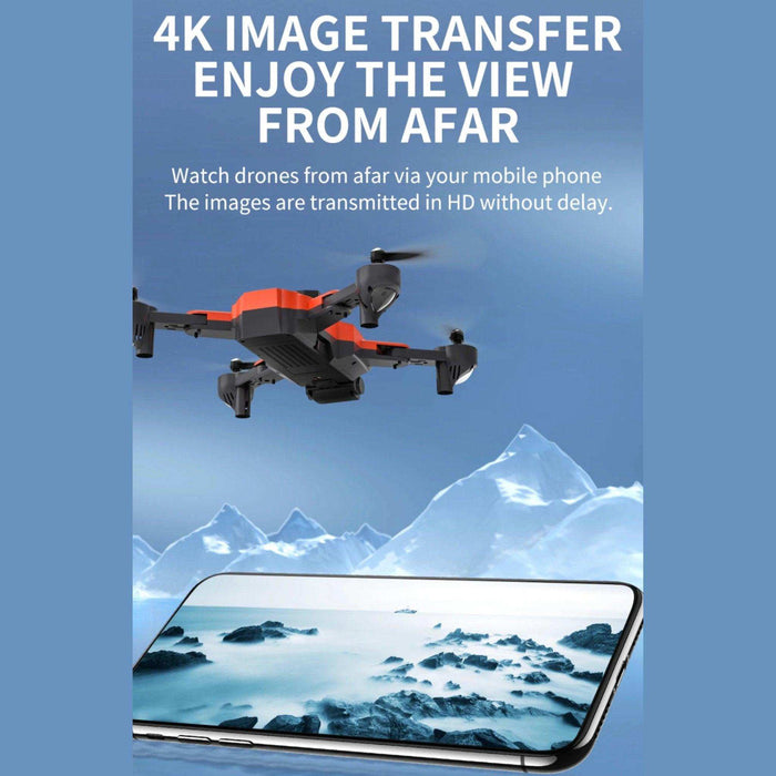 TUTT KF617 Mini Drone 4K Dual Camera Drone Infrared Obstacle Avoidance Optical Flow Foldable Quadcopter Height Hold Follow, Orbit, Waypoint Modes 2* Batteries - TUTT