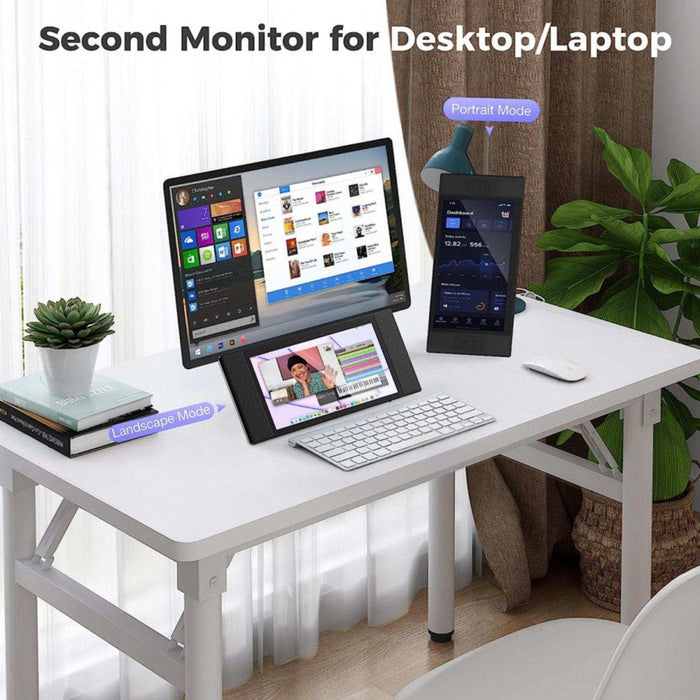 TUTT L1 Portable Laptop Cellphone Monitor Extender 12.3" IPS FHD High Brightness Gaming Touchscreen Dual Speakers Touch Screen Extension for Windows Mac PC Laptop Phone PS5/Switch - TUTT