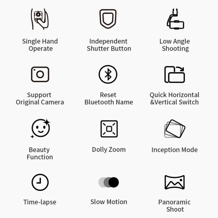 TUTT L7C Pro + AI Module | 3 Axis Smartphone Selfie Stick Phone Gimbal Stabilizer | Auto Face Tracking - TUTT