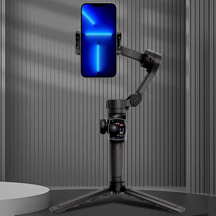 TUTT L9 + AI Module | 3 Axis Pro Handheld Anti-shake Smartphone Selfie Stick Phone Gimbal Stabilizer with Extendable Rod, Light Tripod and AI Auto Face Tracking Module Vlog YouTube - TUTT
