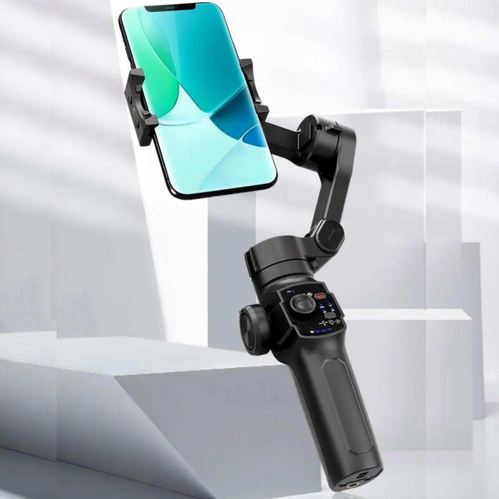 TUTT L9 + AI Module | 3 Axis Pro Handheld Anti-shake Smartphone Selfie Stick Phone Gimbal Stabilizer with Extendable Rod, Light Tripod and AI Auto Face Tracking Module Vlog YouTube - TUTT
