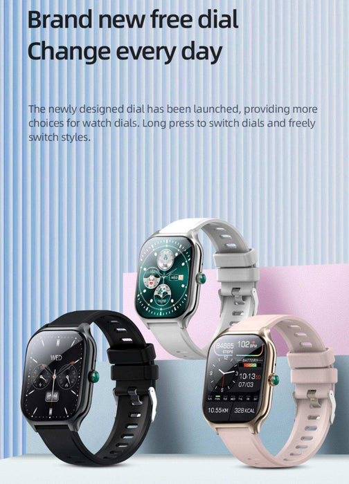TUTT Smartwatch for Men and Women, 2.01” Dial, Waterproof, Bluetooth Calling, Blood Oxygen & Heart Rate Monitor LX7 - TUTT