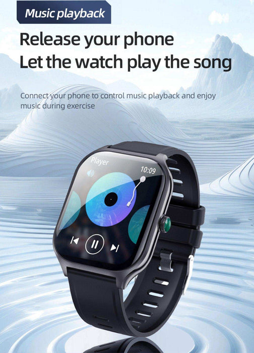 TUTT Smartwatch for Men and Women, 2.01” Dial, Waterproof, Bluetooth Calling, Blood Oxygen & Heart Rate Monitor LX7 - TUTT