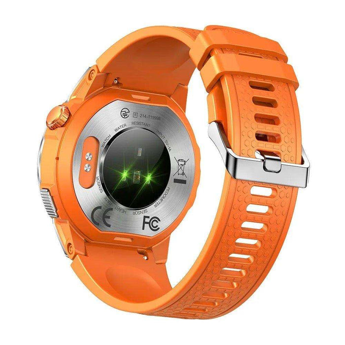 TUTT Rugged Smartwatch for Men Women | Compass GPS Exercise | AMOLED Metal Dial | 2 Military Straps | Always-On Display Long Battery Life | NX18 Pro - TUTT