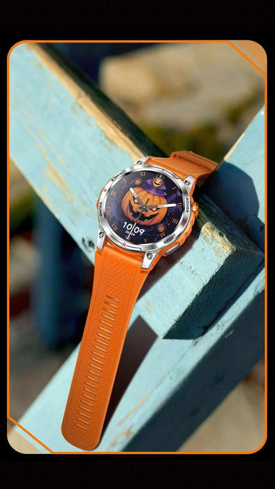 TUTT Rugged Smartwatch for Men Women | Compass GPS Exercise | AMOLED Metal Dial | 2 Military Straps | Always-On Display Long Battery Life | NX18 Pro - TUTT