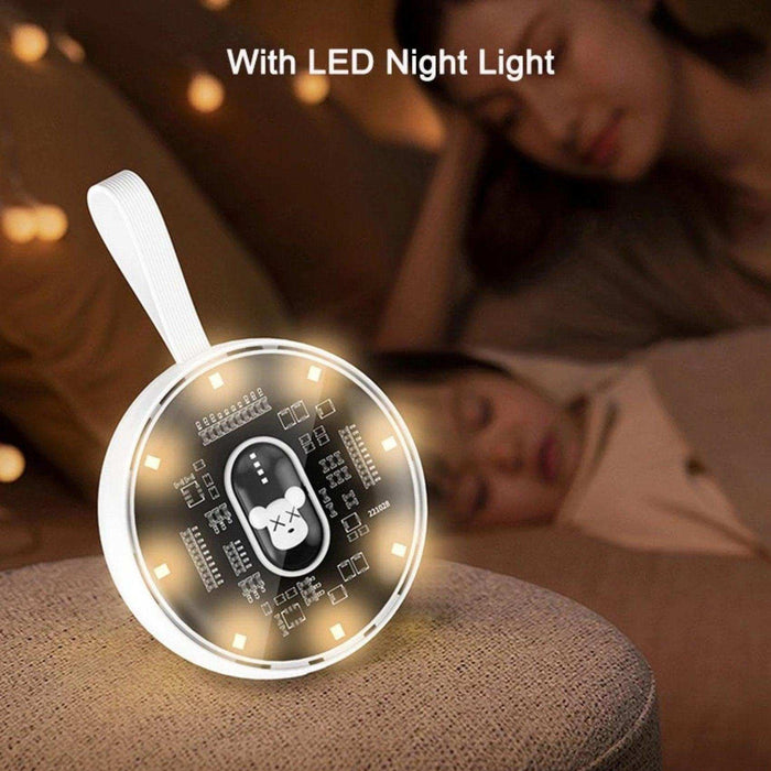 TUTT P3 Power Bank 10,000mAh Portable Charger Fast Charging Built-in 3 Cables Mini Powerbank With LED Night Light for iPhone Samsung Huawei - TUTT
