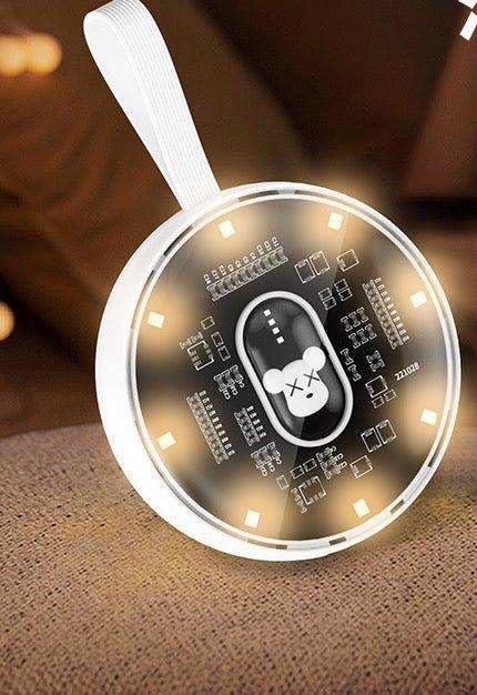 TUTT P3 Power Bank 10,000mAh Portable Charger Fast Charging Built-in 3 Cables Mini Powerbank With LED Night Light for iPhone Samsung Huawei - TUTT