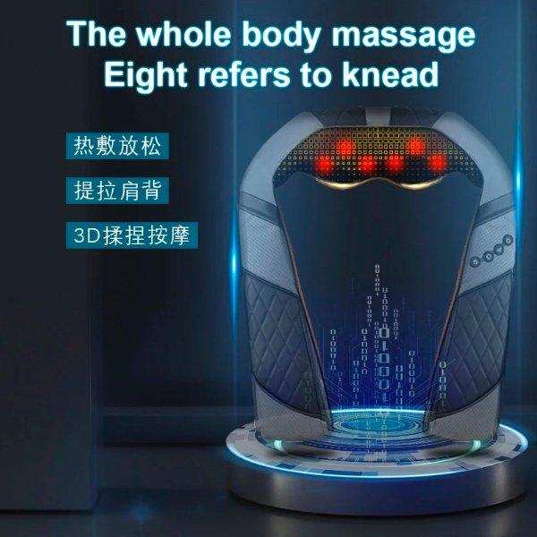 TUTT Premium Shiatsu Neck and Shoulder Massager With Carrying Bag, Deep Tissue 3D Kneading Shoulder Neck Back Massager Soothing Heat, Waist Massage Pillow Wall & Car Charger (2) - TUTT