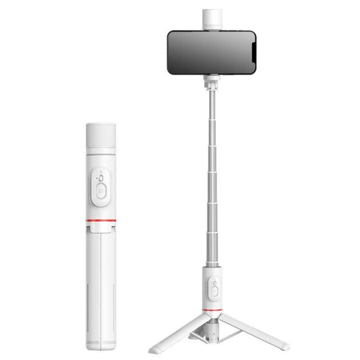 TUTT Q12 Selfie Stick Phone Holder with Fill-light Backlight | Detachable Remote Control | Foldable Rotatable 360" - TUTT