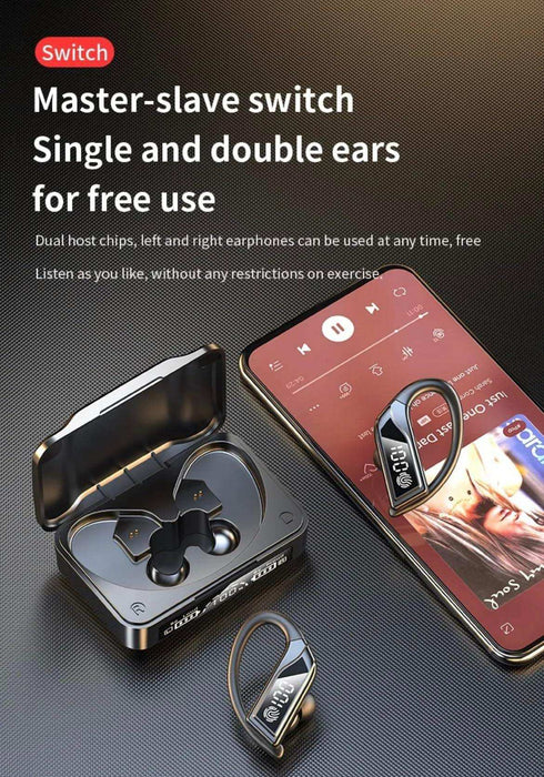 TUTT Q8 TWS Earphone Led Display Wireless Stereo Earbuds Sport Waterproof Headphones Headsets with Microphone | Business | Sport - TUTT