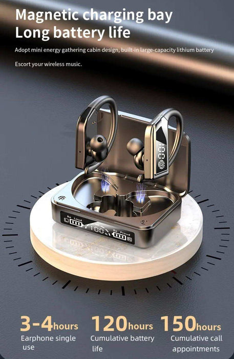TUTT Q8 TWS Earphone Led Display Wireless Stereo Earbuds Sport Waterproof Headphones Headsets with Microphone | Business | Sport - TUTT