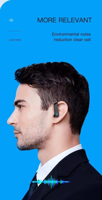 TUTT Right Ear Hook with Microphone BT 5.1+EDR Handsfree Earphones Single Ear Hook HD Call Business | Driving | 15 Hrs Call and Music | iOS Android - TUTT
