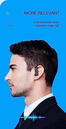 TUTT Right Ear Hook with Microphone BT 5.1+EDR Handsfree Earphones Single Ear Hook HD Call Business | Driving | 15 Hrs Call and Music | iOS Android - TUTT