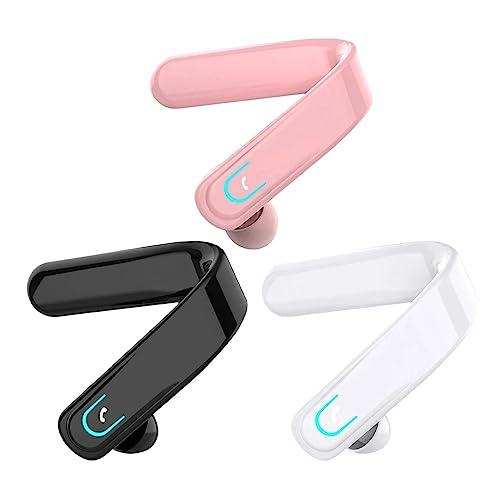 TUTT Right Ear Hook with Microphone BT 5.1+EDR Handsfree Earphones Single Ear Hook HD Call Business | Driving | 15 Hrs Call and Music | iOS Android - TUTT