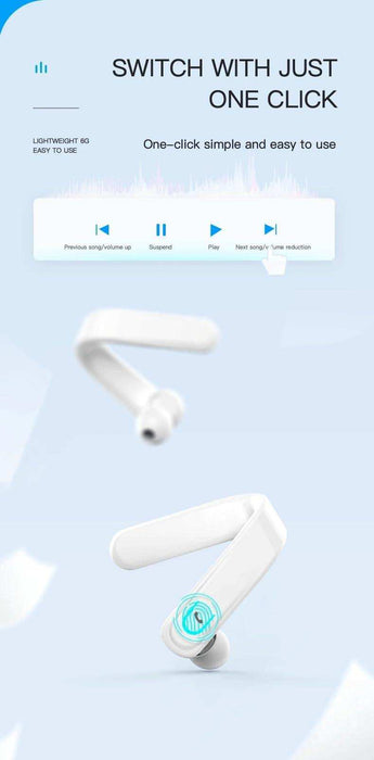 TUTT Right Ear Hook with Microphone BT 5.1+EDR Handsfree Earphones Single Ear Hook HD Call Business | Driving | 15 Hrs Call and Music | iOS Android - TUTT