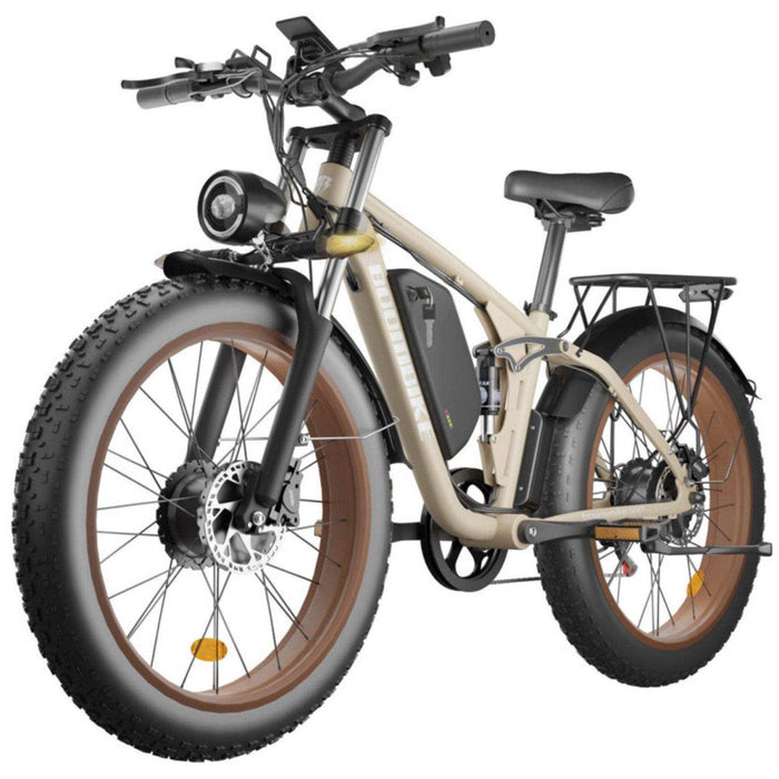 TUTT S1-BOOM Electric Bike 48V 2000W 48V 22.4Ah 35MPH 26" Dual Suspension Hydraulic Disc Brake 7 Speed E Bike Bicycle Mountain Ebike - TUTT