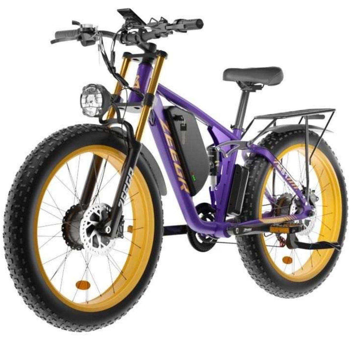 TUTT S1-BOOM Electric Bike 48V 2000W 48V 22.4Ah 35MPH 26" Dual Suspension Hydraulic Disc Brake 7 Speed E Bike Bicycle Mountain Ebike - TUTT
