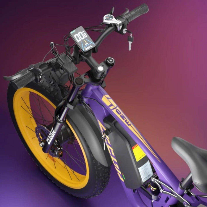TUTT S1-BOOM Electric Bike 48V 2000W 48V 22.4Ah 35MPH 26" Dual Suspension Hydraulic Disc Brake 7 Speed E Bike Bicycle Mountain Ebike - TUTT