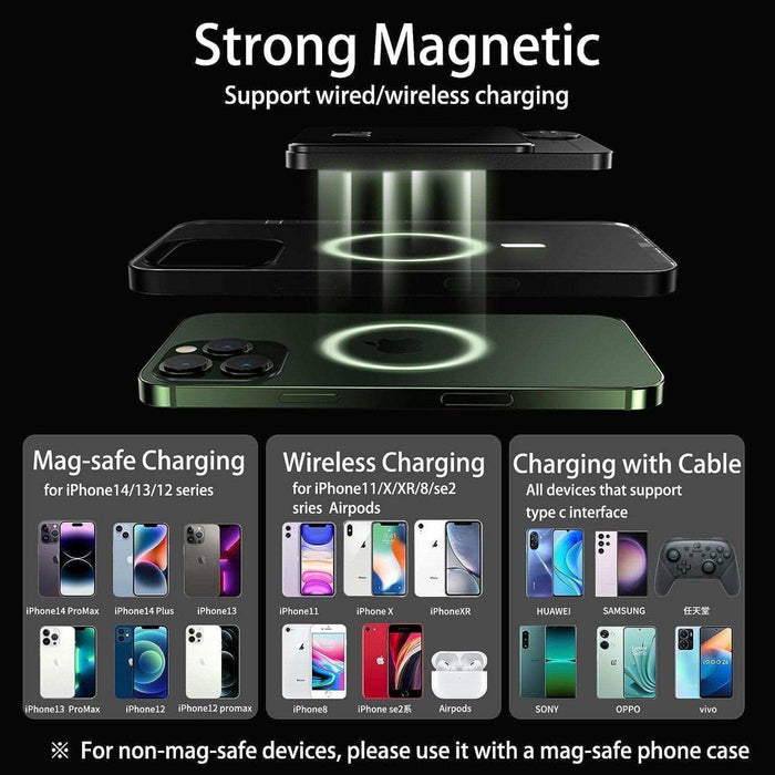 TUTT S11 10,000mAh MagSafe Wireless Power Bank – USB-C PD 20W, LED Display, iPhone Compatibl - TUTT