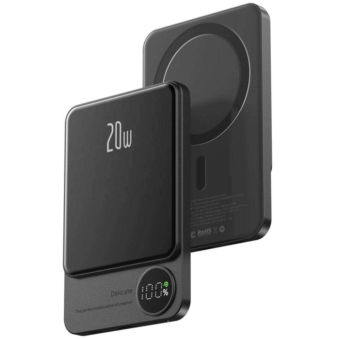 TUTT S11 10,000mAh MagSafe Wireless Power Bank – USB-C PD 20W, LED Display, iPhone Compatibl - TUTT