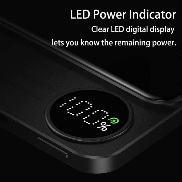 TUTT S11 10,000mAh MagSafe Wireless Power Bank – USB-C PD 20W, LED Display, iPhone Compatibl - TUTT