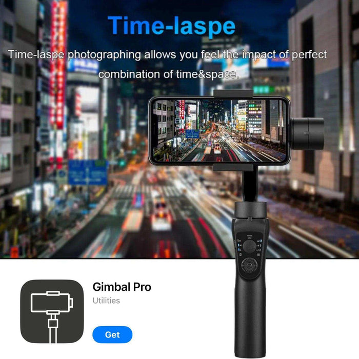 TUTT S5B (Upgraded) 3 Axis Gimbal Stabilizer Automatic Wireless Tripod Selfie Stick with 360° rotation handheld selfies for Smartphone Anti Shake Face Tracking Foldable Video Photo - TUTT