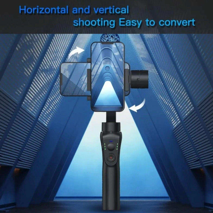 TUTT S5B (Upgraded) 3 Axis Gimbal Stabilizer Automatic Wireless Tripod Selfie Stick with 360° rotation handheld selfies for Smartphone Anti Shake Face Tracking Foldable Video Photo - TUTT