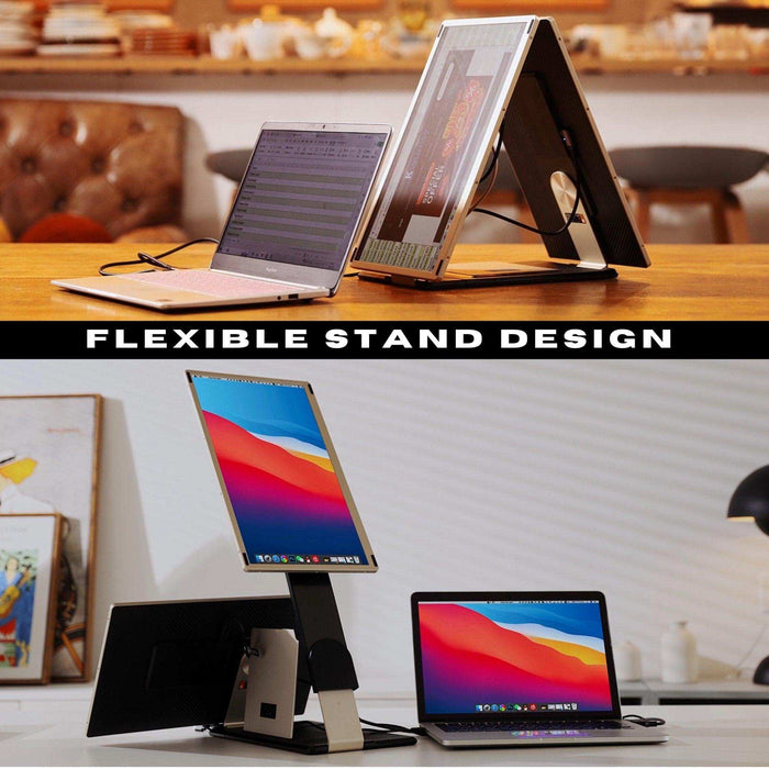 TUTT 15.6” FHD Portable Monitor – S6 Triple Screen Extender, USB-C/HDMI, 7 Viewing Modes | All Devices Compatible with Converter Cable (H5 Included) - TUTT