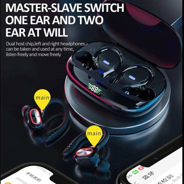 TUTT S730 Wireless Earbuds Bluetooth V5.0 Earbuds Built-in Mic Bluetooth Headphones in-Ear Stereo Wireless Earphones with Charging Case Waterproof Headset Ear Buds for Sport Running Business - TUTT