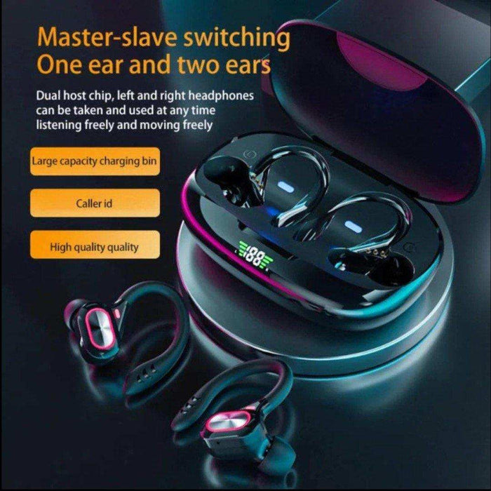 TUTT S730 Wireless Earbuds Bluetooth V5.0 Earbuds Built-in Mic Bluetooth Headphones in-Ear Stereo Wireless Earphones with Charging Case Waterproof Headset Ear Buds for Sport Running Business - TUTT