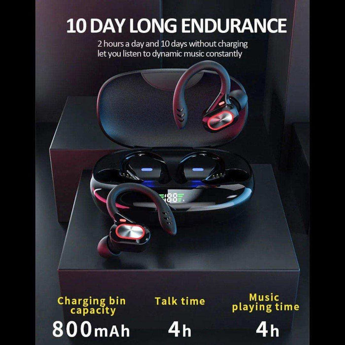 TUTT S730 Wireless Earbuds Bluetooth V5.0 Earbuds Built-in Mic Bluetooth Headphones in-Ear Stereo Wireless Earphones with Charging Case Waterproof Headset Ear Buds for Sport Running Business - TUTT