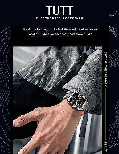 TUTT S8 Men Women Activity Fitness Tracker Pedometer SmartWatch NFC 1.9" HD Screen | AI Voice | IP67 Waterproof | Health and Sleep Monitoring | 128 Memory | Prestigious Gift Montre Intelligente - TUTT