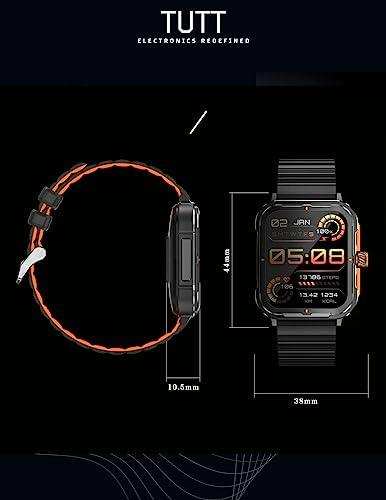 TUTT S8 Men Women Activity Fitness Tracker Pedometer SmartWatch NFC 1.9" HD Screen | AI Voice | IP67 Waterproof | Health and Sleep Monitoring | 128 Memory | Prestigious Gift Montre Intelligente - TUTT