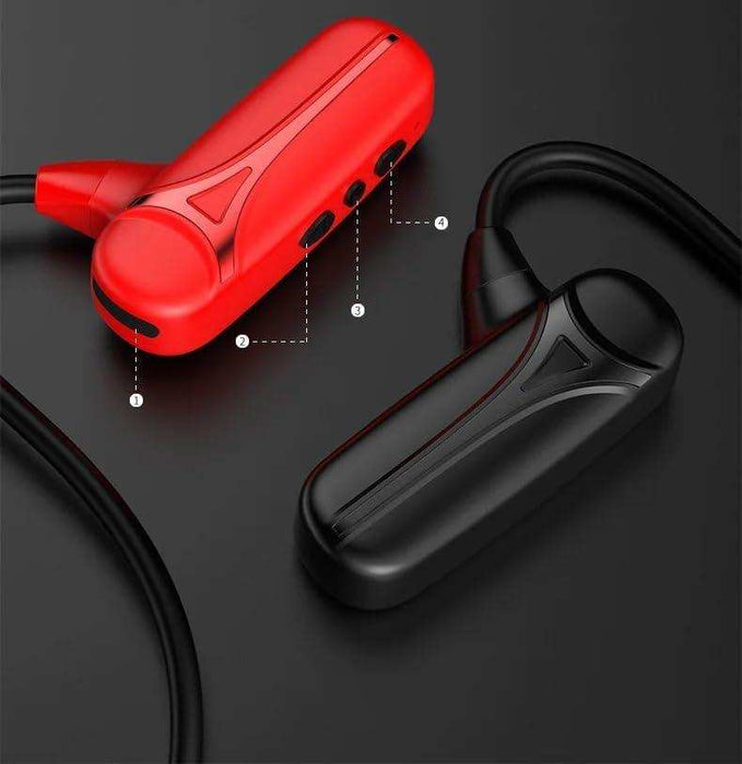 TUTT Sports Earphones Bluetooth Headphones with ENC Microphone Bone Conduction Wireless Headset for Workouts and Running, 10 Hours of Music, Casque sans fil à Conduction osseuse - TUTT