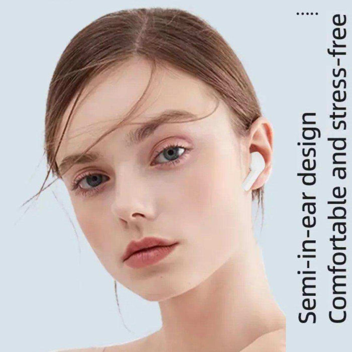 TUTT T6 BT 5.3 Earbuds True Wireless Headset Stereo Headphones In Ear Earphone With Digital Display and Transparent Case. Dual Microphone with Active Noise Cancelling Technology - TUTT