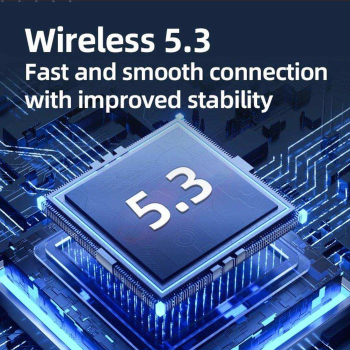 TUTT T6 BT 5.3 Earbuds True Wireless Headset Stereo Headphones In Ear Earphone With Digital Display and Transparent Case. Dual Microphone with Active Noise Cancelling Technology - TUTT