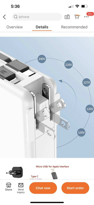 TUTT Travel & Charging Kit | 10000mah Power Bank | Universal Travel Adapter 3 Global Plugs | Wireless Charging | 65 & 30W Charger 3 in 1 Cable | Waterproof Hard Shell Bag EU,UK,AUS - TUTT