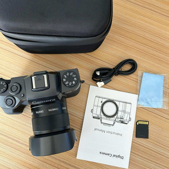 TUTT 64MP Digital Camera and Camcorder 4K/60fps Mirrorless | Dual Camera for Selfie Vlogging W5 | Premium Combo + 128GB SanDisk - TUTT