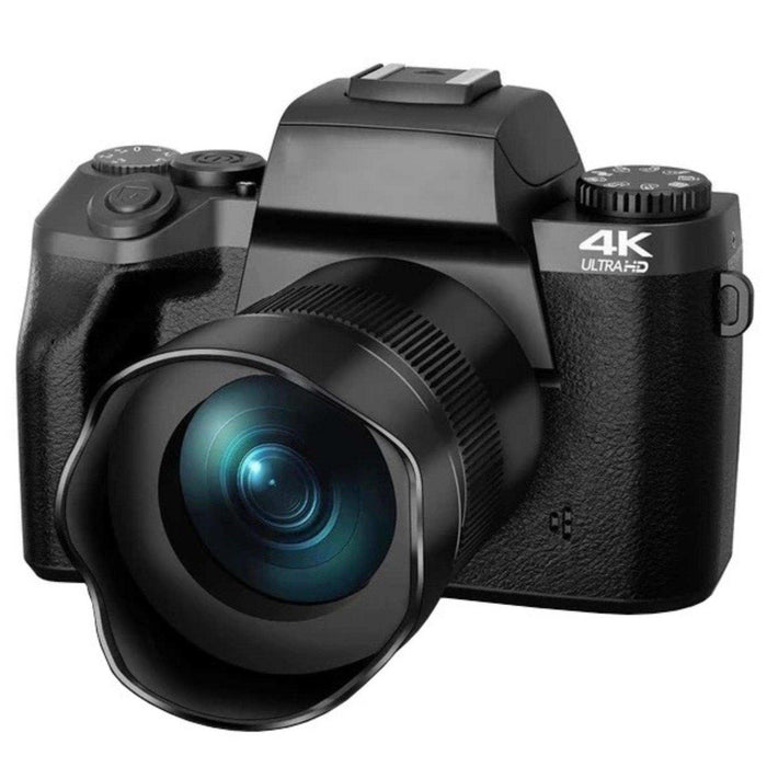 TUTT 64MP Digital Camera and Camcorder 4K/60fps Mirrorless | Dual Camera for Selfie Vlogging W5 | Premium Combo + 128GB SanDisk - TUTT