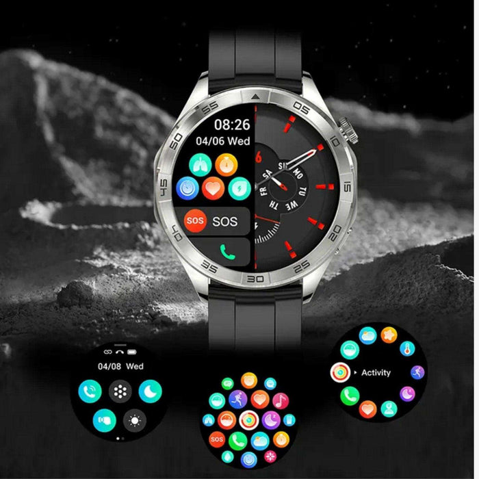TUTT X105 Metal Case Men Smart Watch | 1.55'' Large HD Screen IP67 Tactical SmartWatch with BT Call Pedometer Sport Modes - TUTT