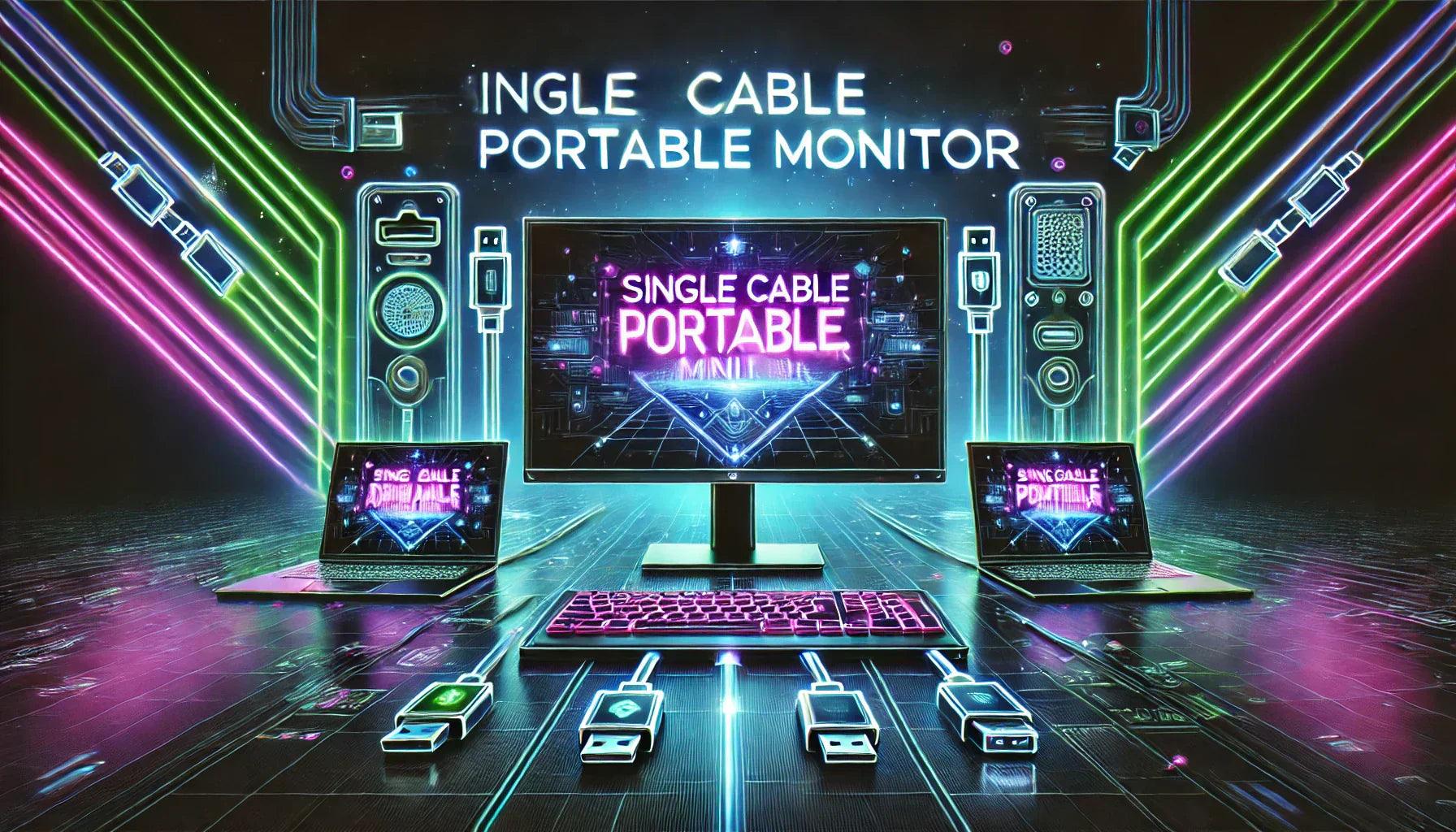 Single Cable Portable Monitors – USB-C & HDMI Displays for Laptops and MacBook